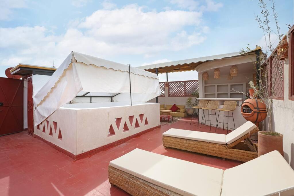 Riad El Khir En Centre Ville Rooftop Et Bassin Марракеш Экстерьер фото